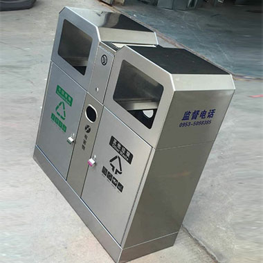 不锈钢分类垃圾桶1